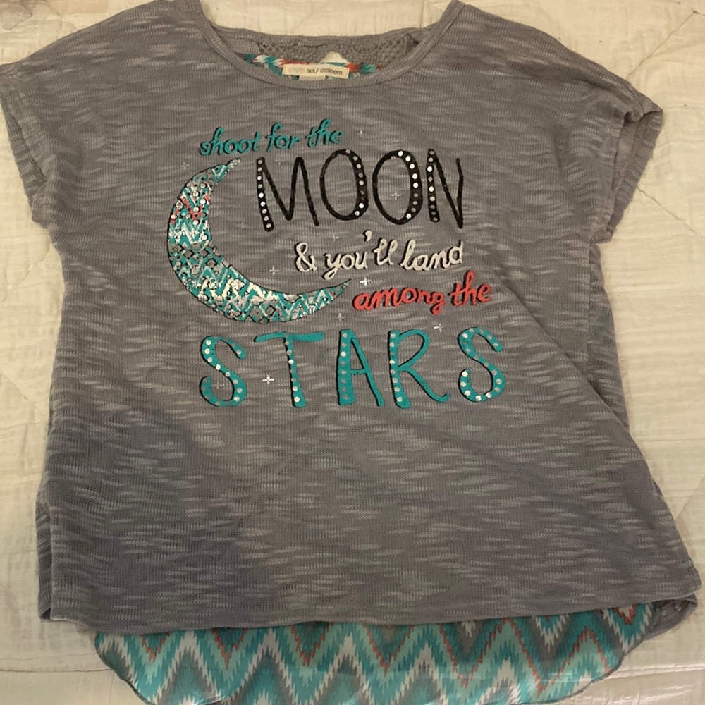 Brand:self esteem,size:girls large, color:gray